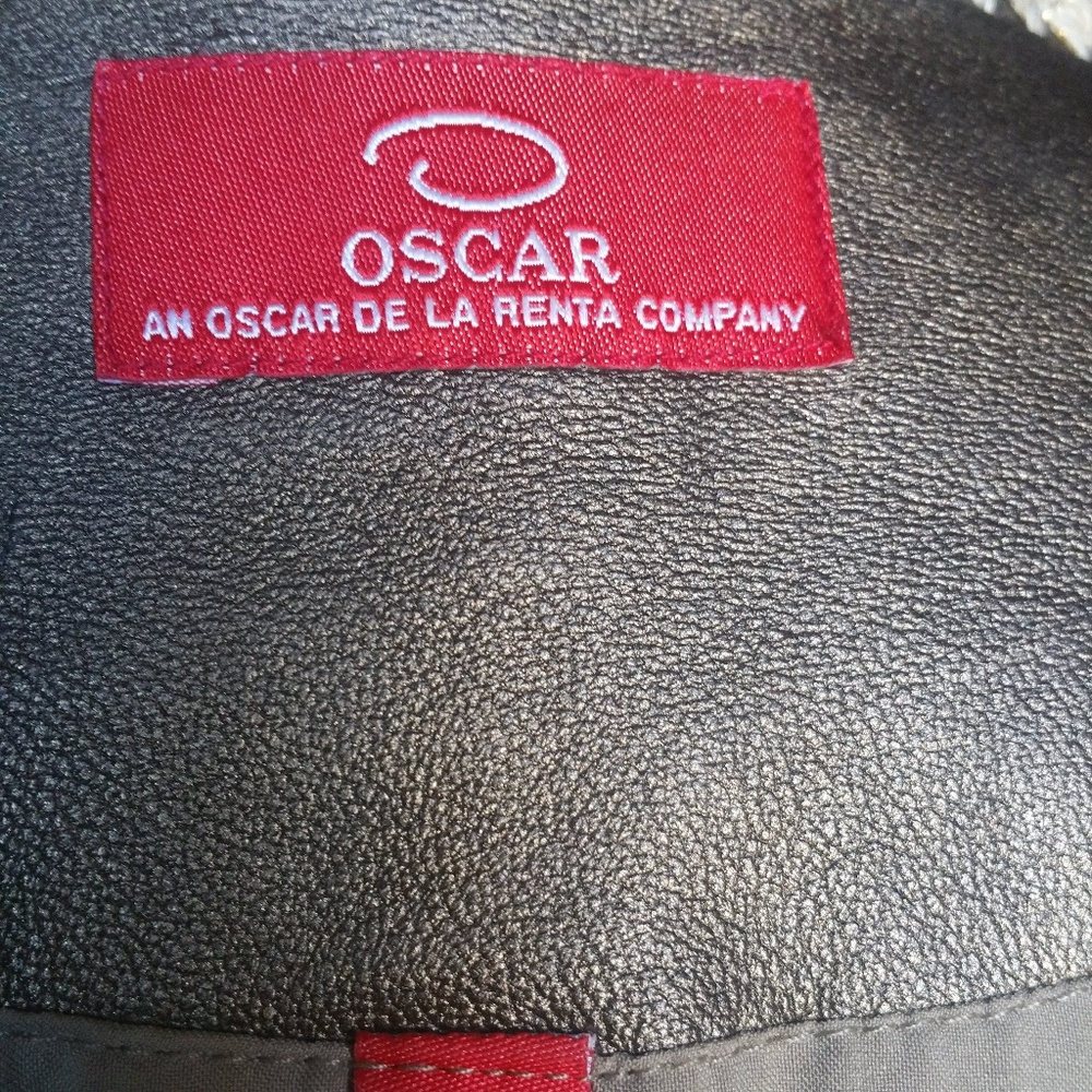 Oscar by Oscar de la Renta Bronze Leather Stunning - Picture 6 of 8